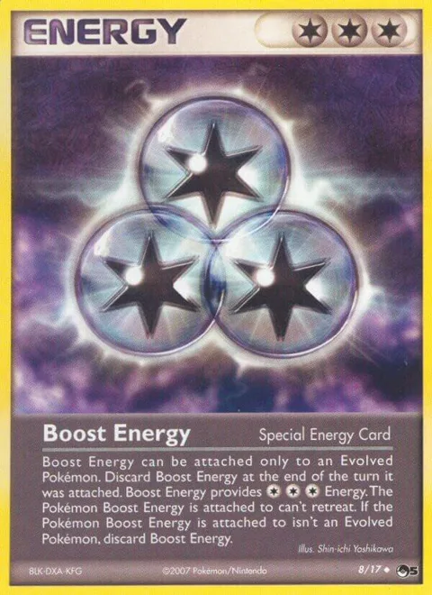 Boost Energy #008/017 Pokémon card from POP Series 5