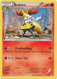 Braixen #9/39 Pokémon card from Kalos Starter Set