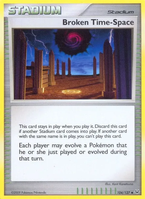 Broken Time-Space #104/127 Reverse Holofoil Pokémon card from Platinum