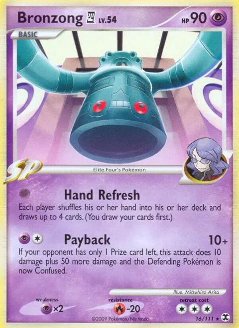 Bronzong E4 #16/111 Pokémon card from Rising Rivals