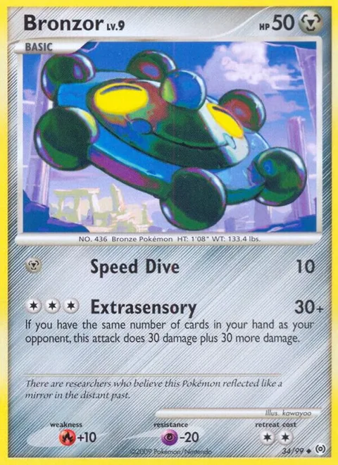 Bronzor 34 #34/99 Pokémon card from Arceus