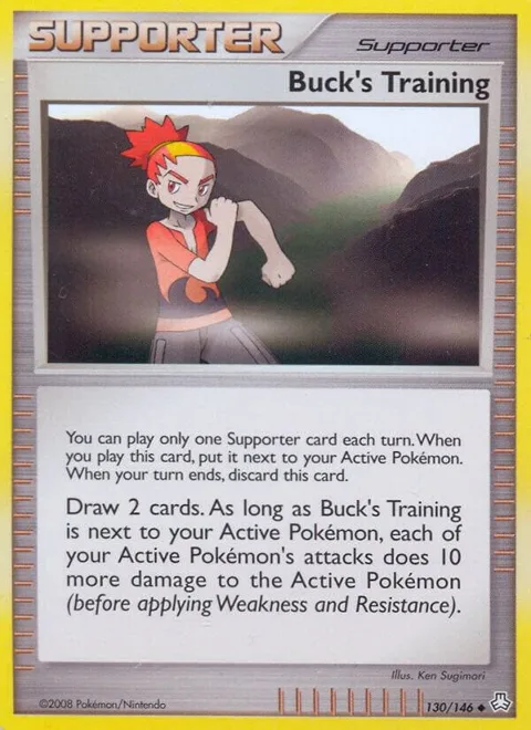 Buck's Training #130/146 Pokémon card from Legends Awakened