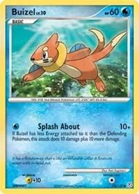 Buizel #72/130 Reverse Holofoil Pokémon card from Diamond and Pearl