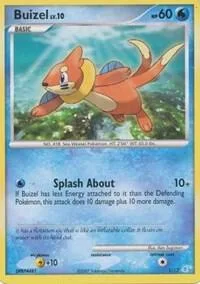 Buizel #1/12 Pokémon card from DP Trainer Kit: Manaphy & Lucario