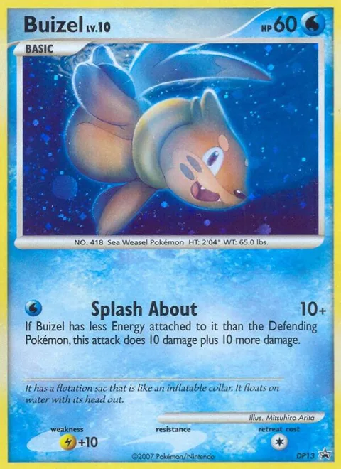 Buizel #DP13 Holofoil Pokémon card from Diamond and Pearl Promos