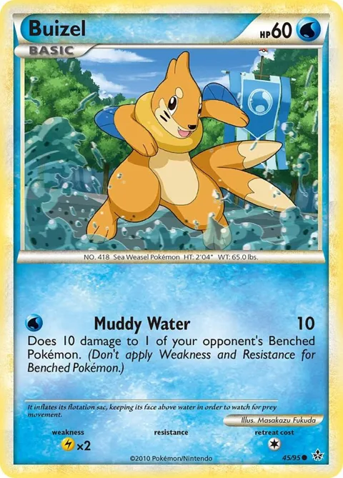 Buizel #45/95 Pokémon card from Unleashed