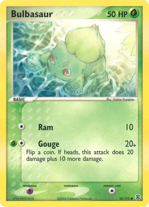 Bulbasaur - 055/112 #55/112 Reverse Holofoil Pokémon card from EX FireRed & LeafGreen