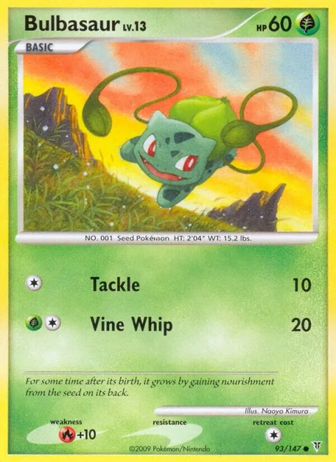 Bulbasaur #93 Pokémon card from Supreme Victors