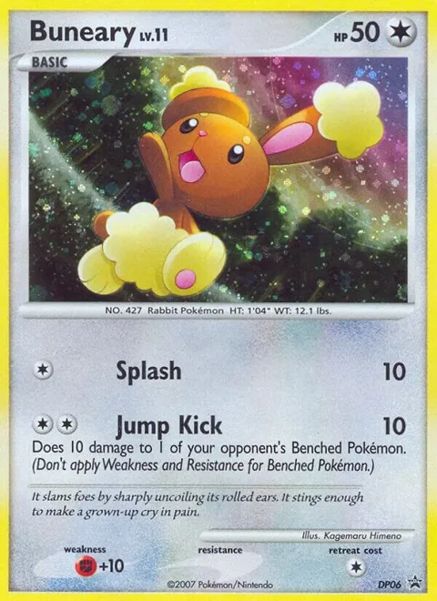 Buneary #DP06 Holofoil Pokémon card from Diamond and Pearl Promos