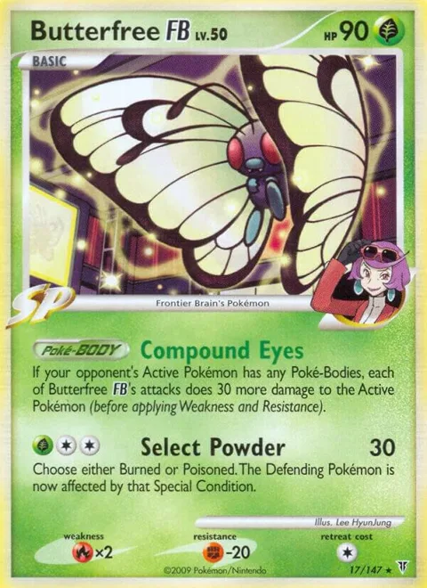 Butterfree FB #17 Pokémon card from Supreme Victors