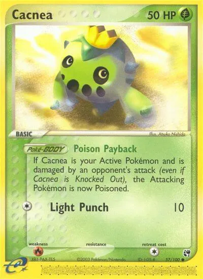 Cacnea #57/100 Pokémon card from EX Sandstorm