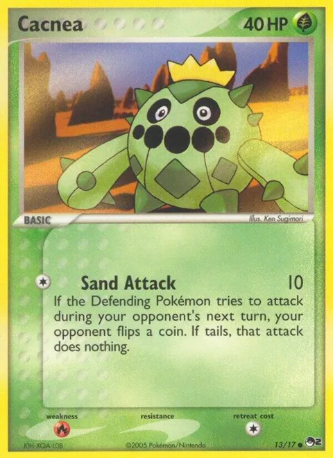 Cacnea #013/017 Pokémon card from POP Series 2