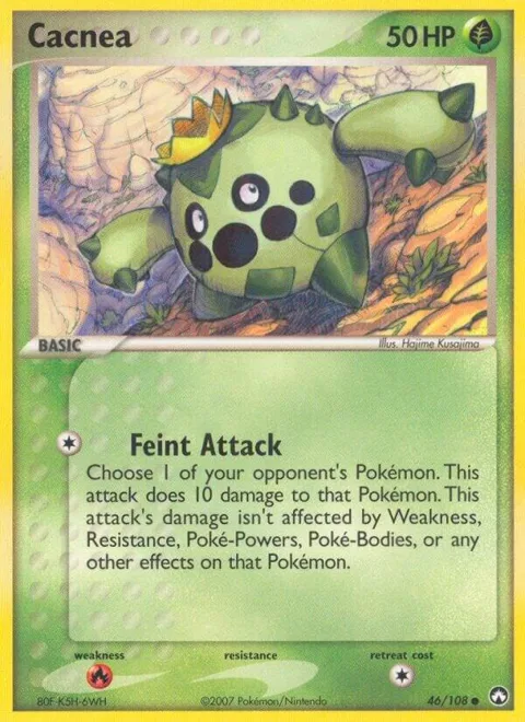 Cacnea #46/108 Reverse Holofoil Pokémon card from EX Power Keepers