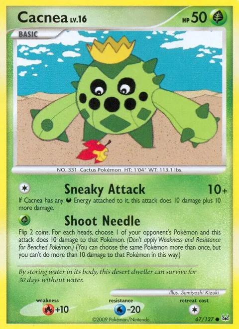 Cacnea #67/127 Pokémon card from Platinum