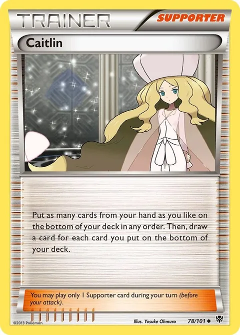 Caitlin #78/101 Pokémon card from Plasma Blast