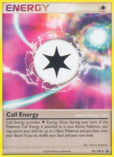 Call Energy #92/100 Reverse Holofoil Pokémon card from Majestic Dawn