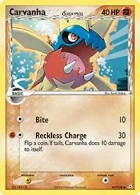 Carvanha Delta Species #61/110 Pokémon card from EX Holon Phantoms