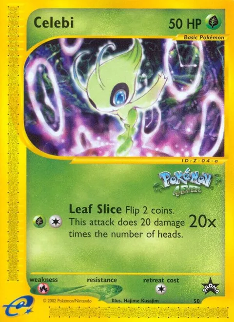 Celebi #50/53 Pokémon card from WoTC Promo