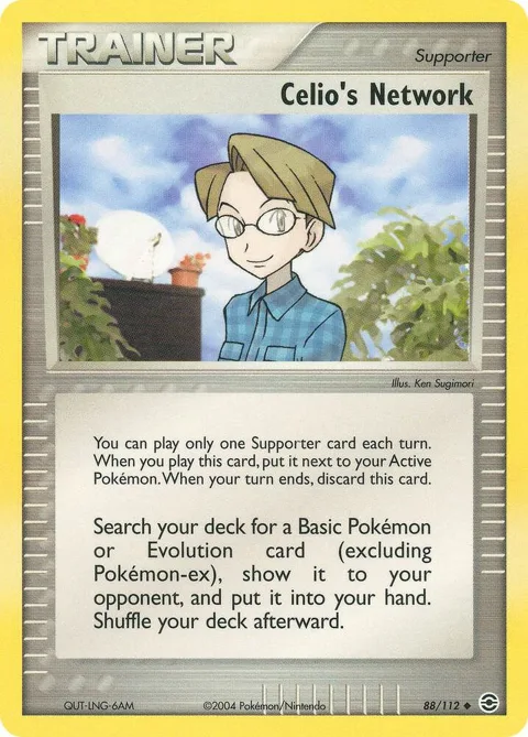 Celio's Network #88/112 Pokémon card from EX FireRed & LeafGreen