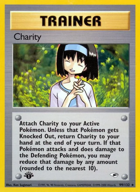 Charity #099/132 Unlimited Pokémon card from Gym Heroes