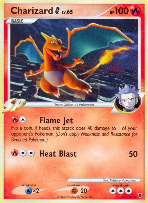Charizard G #20 Pokémon card from Supreme Victors