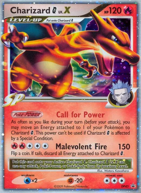 Charizard G LV.X #DP45 Holofoil Pokémon card from Diamond and Pearl Promos