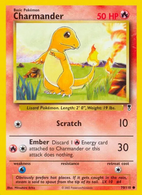 Charmander #070/110 Pokémon card from Legendary Collection