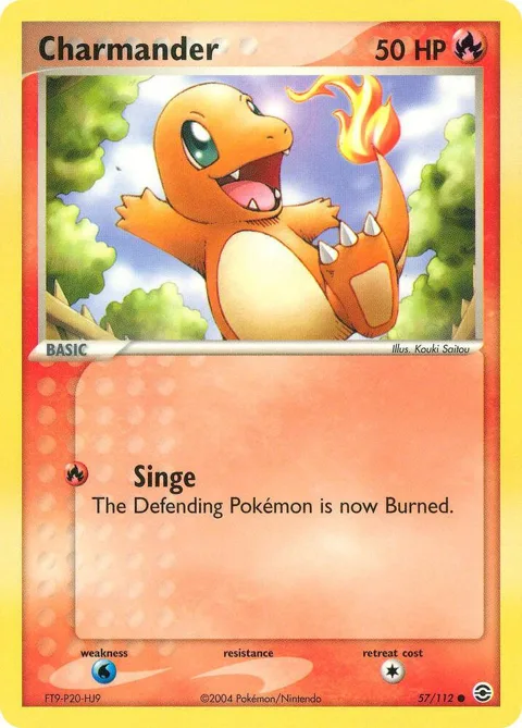 Charmander - 057/112 #57/112 Reverse Holofoil Pokémon card from EX FireRed & LeafGreen