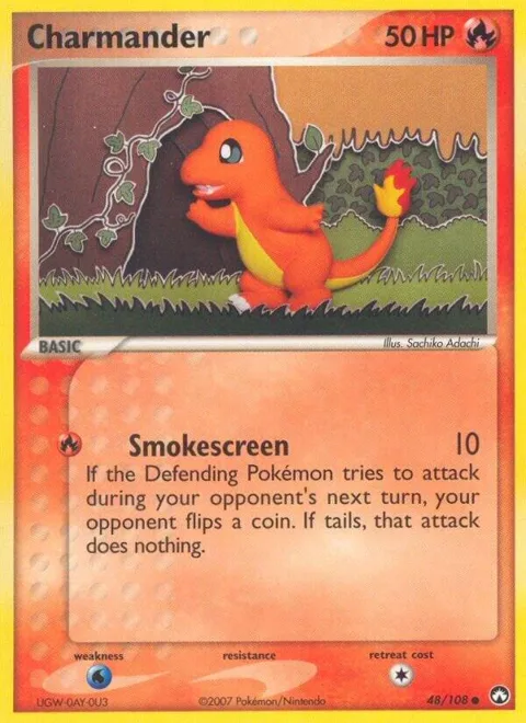 Charmander #48/108 Reverse Holofoil Pokémon card from EX Power Keepers