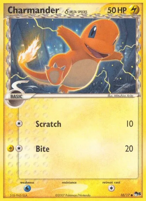 Charmander Delta Species #010/017 Pokémon card from POP Series 5