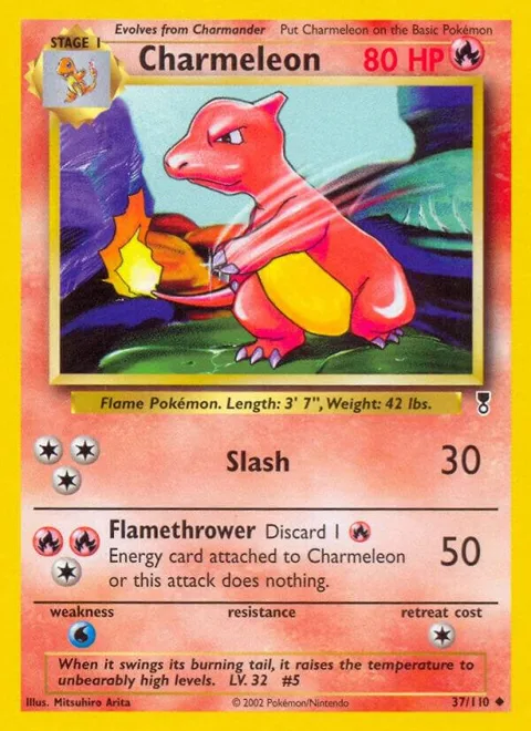 Charmeleon #037/110 Pokémon card from Legendary Collection