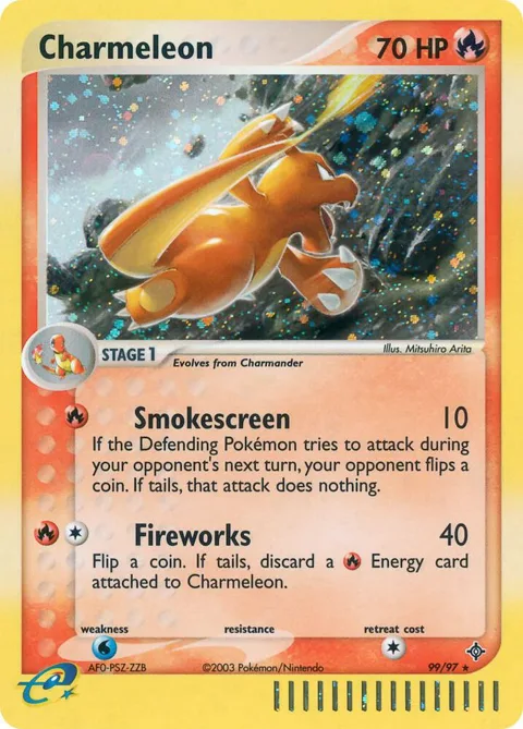 Charmeleon #99/97 Holofoil Pokémon card from EX Dragon