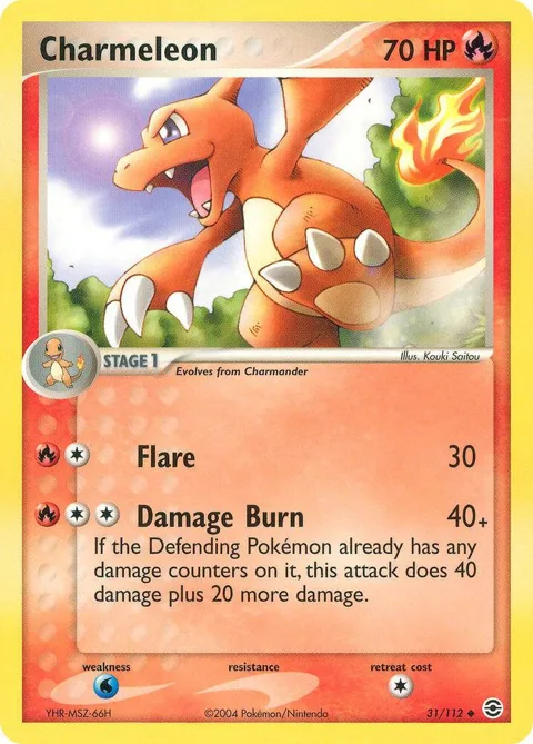 Charmeleon #31/112 Pokémon card from EX FireRed & LeafGreen