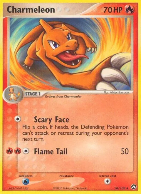 Charmeleon #28/108 Pokémon card from EX Power Keepers