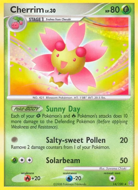 Cherrim #14/100 Pokémon card from Stormfront