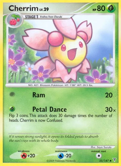 Cherrim #55 Pokémon card from Supreme Victors