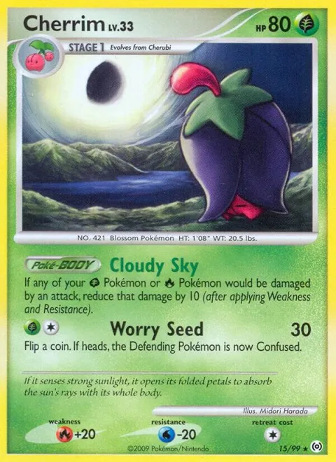Cherrim #15/99 Pokémon card from Arceus