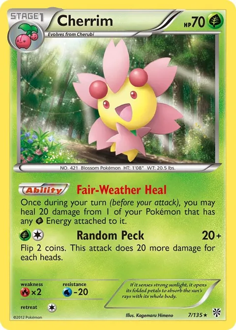 Cherrim #7/135 Pokémon card from Plasma Storm