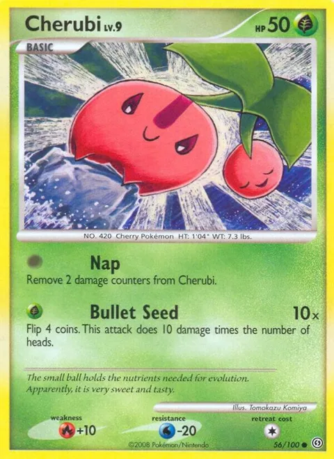 Cherubi #56/100 Pokémon card from Stormfront