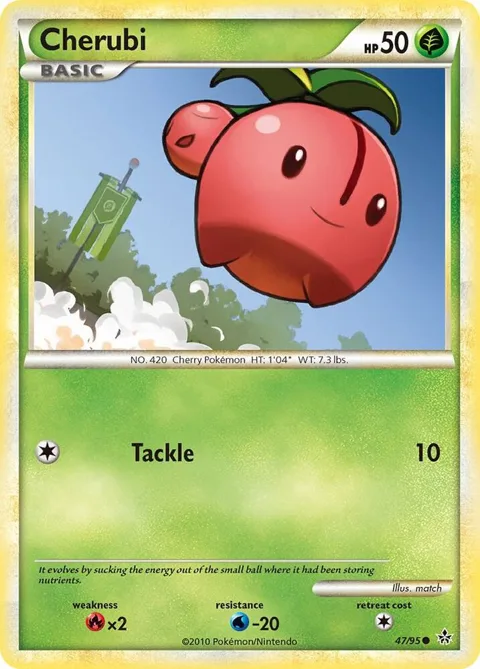Cherubi #47/95 Pokémon card from Unleashed