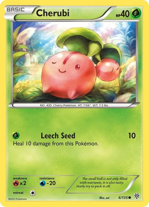 Cherubi #6/135 Pokémon card from Plasma Storm