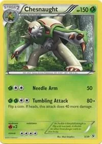 Chesnaught #5/39 Holofoil Pokémon card from Kalos Starter Set