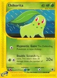 Chikorita 99 #099/165 Reverse Holofoil Pokémon card from Expedition