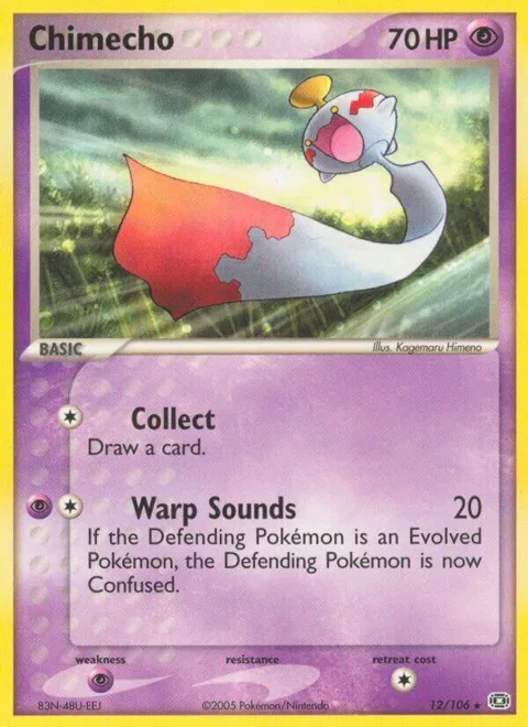 Chimecho #12/106 Pokémon card from EX Emerald