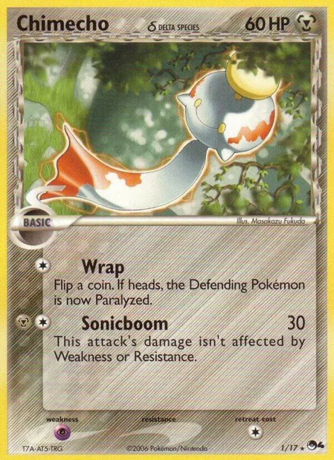 Chimecho Delta Species #001/017 Pokémon card from POP Series 4