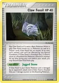 Claw Fossil #91/110 Pokémon card from EX Holon Phantoms