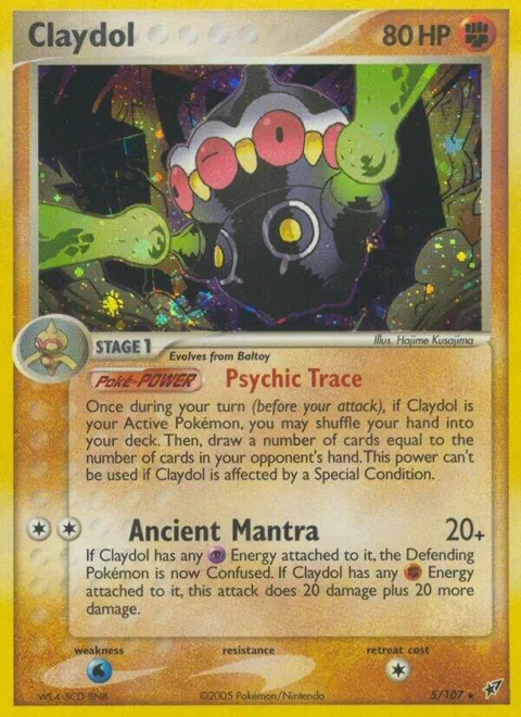 Claydol #5/107 Pokémon card from EX Deoxys