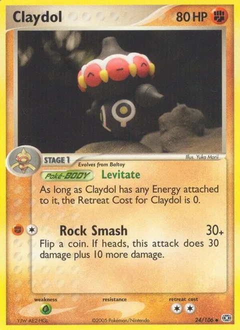 Claydol #24/106 Pokémon card from EX Emerald
