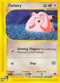 Clefairy #101/165 Reverse Holofoil Pokémon card from Expedition