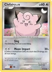 Clefairy #77/130 Reverse Holofoil Pokémon card from Diamond and Pearl